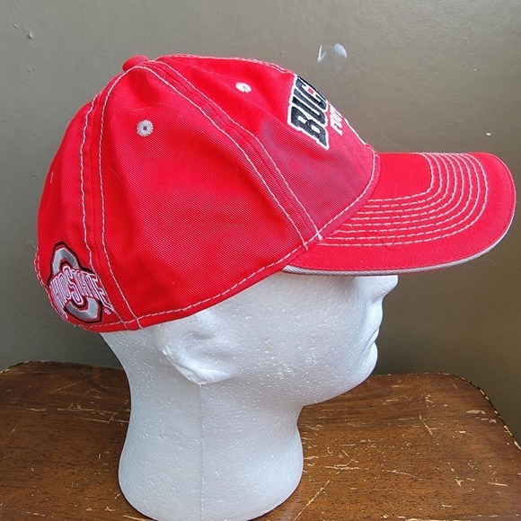 Ohio State Football Buckeyes Hat Spell Out Script Logo Baseball The Game Dad Cap - Picture 7 of 10